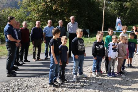 Odprtje odseka prenovljene ceste na motniško Belo (3)